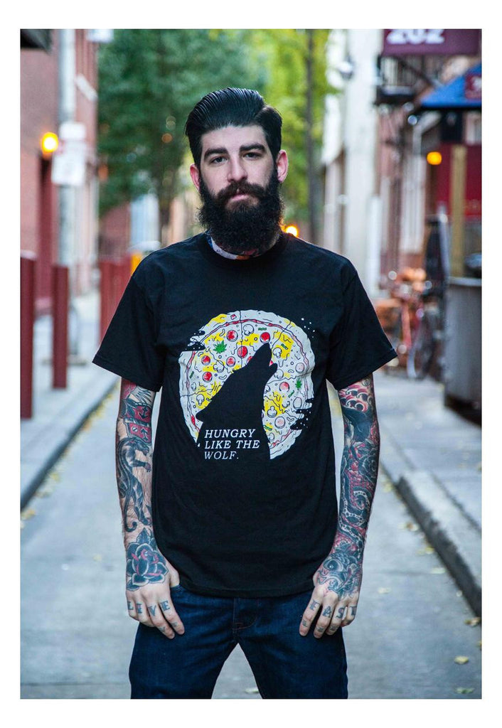 Hungry Like The Wolf Pizza T-shirt